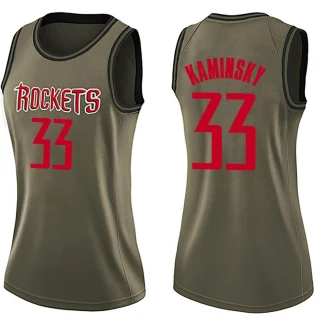Women's Frank Kaminsky Houston Rockets Green Swingman Salute to Service Jersey