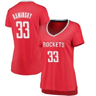 Women's Frank Kaminsky Houston Rockets Red Fast Break Jersey - Icon Edition