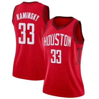 Women's Frank Kaminsky Houston Rockets Red Swingman 2018/19 Jersey - Earned Edition