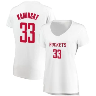 Women's Frank Kaminsky Houston Rockets White Fast Break Jersey - Association Edition