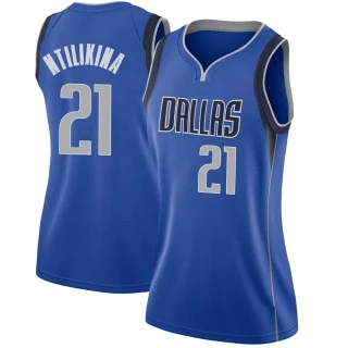 Women's Frank Ntilikina Dallas Mavericks Royal Swingman Jersey - Icon Edition