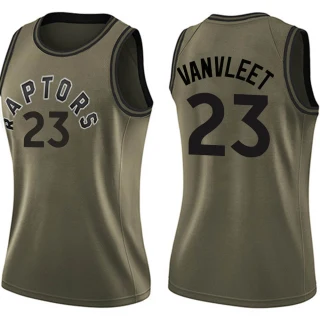 Women's Fred VanVleet Toronto Raptors Green Swingman Salute to Service Jersey