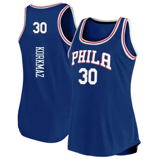 Women's Furkan Korkmaz Philadelphia 76ers Royal Fast Break 2019/20 Tank Jersey - Icon Edition