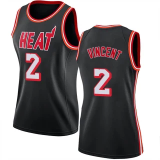 Women's Gabe Vincent Miami Heat Black Swingman Fashion Hardwood Classics Jersey