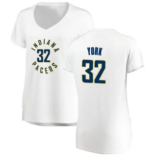 Women's Gabe York Indiana Pacers White Fast Break Jersey - Association Edition