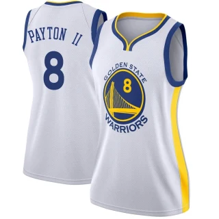 Women's Gary Payton II Golden State Warriors Gold Swingman White Jersey - Association Edition