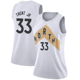 Women's Gary Trent Jr. Toronto Raptors White Swingman 2018/19 Jersey - City Edition