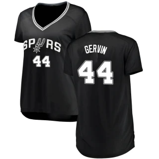Women's George Gervin San Antonio Spurs Black Fast Break Jersey - Icon Edition