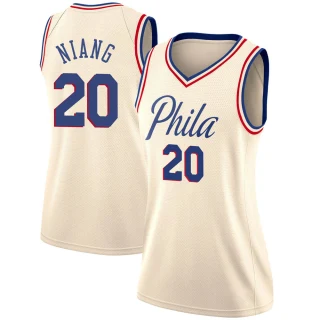 Women's Georges Niang Philadelphia 76ers Cream Swingman Jersey - City Edition