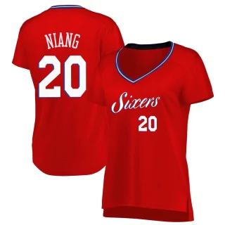 Women's Georges Niang Philadelphia 76ers Red Fast Break Jersey - Statement Edition