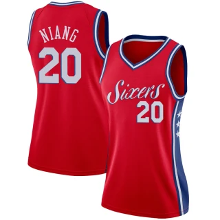 Women's Georges Niang Philadelphia 76ers Red Swingman Jersey - Statement Edition