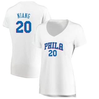 Women's Georges Niang Philadelphia 76ers White Fast Break Jersey - Association Edition