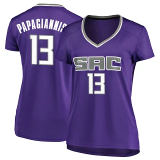 Women's Georgios Papagiannis Sacramento Kings Purple Fast Break Jersey - Icon Edition