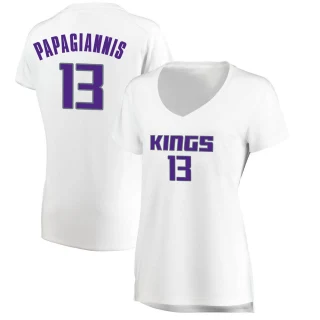 Women's Georgios Papagiannis Sacramento Kings White Fast Break Jersey - Association Edition