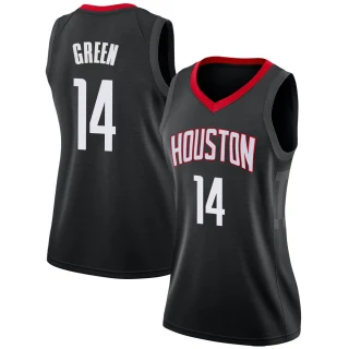 Women's Gerald Green Houston Rockets Green Swingman Black Jersey - Statement Edition