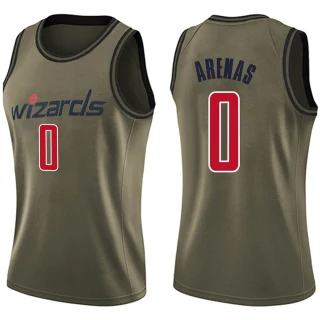 Women's Gilbert Arenas Washington Wizards Green Swingman Salute to Service Jersey