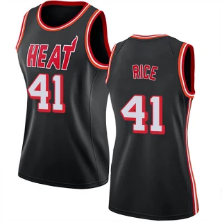 Women's Glen Rice Miami Heat Black Swingman Fashion Hardwood Classics Jersey