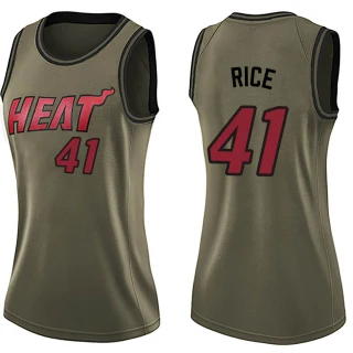 Women's Glen Rice Miami Heat Green Swingman Salute to Service Jersey