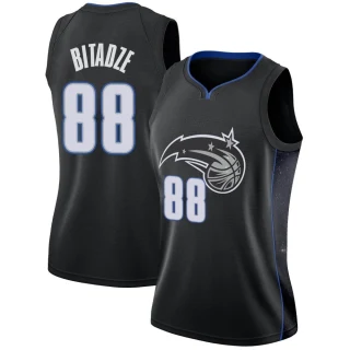 Women's Goga Bitadze Orlando Magic Black Swingman 2018/19 Jersey - City Edition