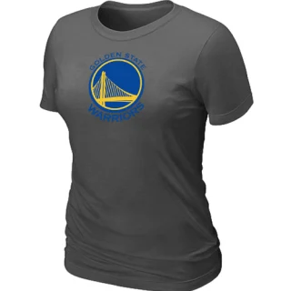 Women's Golden State Warriors Gold Big & Tall Primary Logo T-Shirt - Dark Grey
