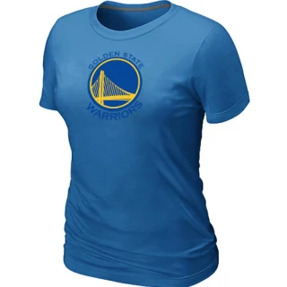 Women's Golden State Warriors Light Blue Big & Tall Primary Logo T-Shirt -