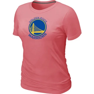 Women's Golden State Warriors Pink Big & Tall Primary Logo T-Shirt -