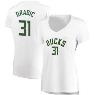 Women's Goran Dragic Milwaukee Bucks White Fast Break Jersey - Association Edition