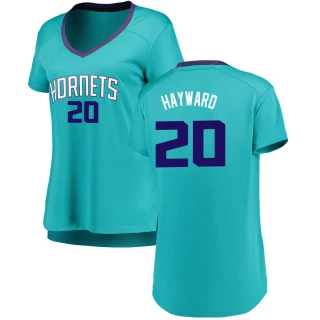 Women's Gordon Hayward Charlotte Hornets Teal Fast Break Fanatics Brand Jersey - Icon Edition