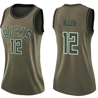 Women's Grayson Allen Milwaukee Bucks Green Swingman Salute to Service Jersey