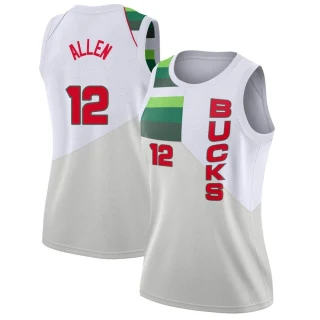 Women's Grayson Allen Milwaukee Bucks White Swingman 2018/19 Jersey - Earned Edition