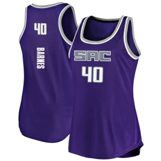 Women's Harrison Barnes Sacramento Kings Purple Fast Break Tank Jersey - Icon Edition