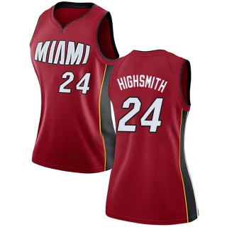 Women's Haywood Highsmith Miami Heat Red Swingman Jersey - Statement Edition