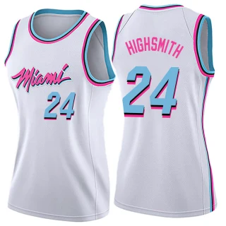 Women's Haywood Highsmith Miami Heat White Swingman Jersey - City Edition