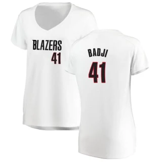 Women's Ibou Badji Portland Trail Blazers White Fast Break Jersey - Association Edition