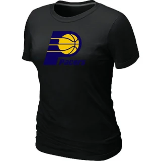 Women's Indiana Pacers Black Big & Tall Primary Logo T-Shirt -