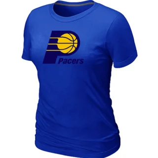 Women's Indiana Pacers Blue Big & Tall Primary Logo T-Shirt -