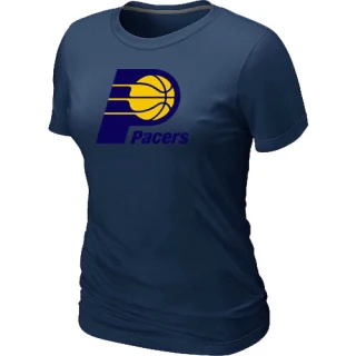 Women's Indiana Pacers Navy Big & Tall Primary Logo T-Shirt -