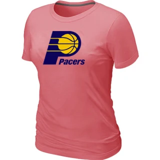 Women's Indiana Pacers Pink Big & Tall Primary Logo T-Shirt -