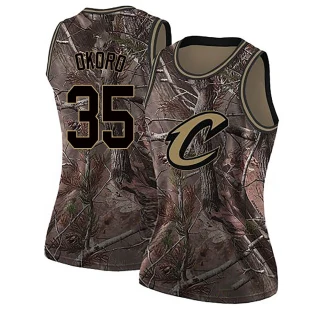 Women's Isaac Okoro Cleveland Cavaliers Camo Swingman Realtree Collection Jersey