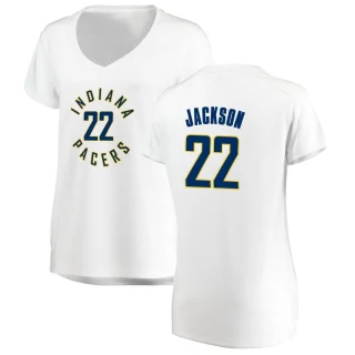 Women's Isaiah Jackson Indiana Pacers White Fast Break Jersey - Association Edition