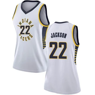 Women's Isaiah Jackson Indiana Pacers White Swingman Jersey - Association Edition