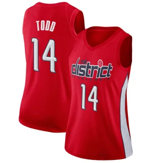 Women's Isaiah Todd Washington Wizards Red Swingman 2018/19 Jersey - Earned Edition