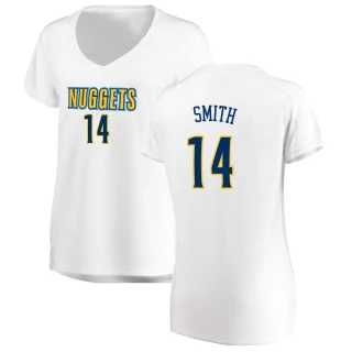 Women's Ish Smith Denver Nuggets White Fast Break Jersey - Association Edition