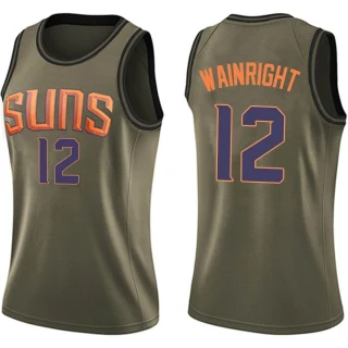 Women's Ish Wainright Phoenix Suns Green Swingman Salute to Service Jersey