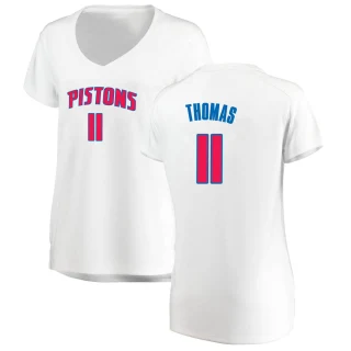 Women's Isiah Thomas Detroit Pistons White Fast Break Jersey - Association Edition