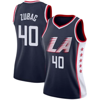 Women's Ivica Zubac Los Angeles Clippers Navy Swingman 2018/19 Jersey - City Edition