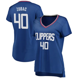 Women's Ivica Zubac Los Angeles Clippers Royal Fast Break Jersey - Icon Edition