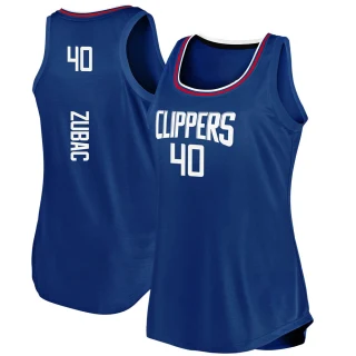 Women's Ivica Zubac Los Angeles Clippers Royal Fast Break Movement Tank Jersey - Icon Edition