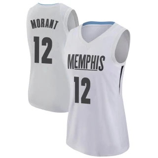 Women's Ja Morant Memphis Grizzlies White Swingman Jersey - City Edition