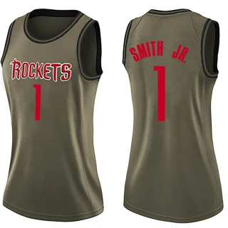 Women's Jabari Smith Jr. Houston Rockets Green Swingman Salute to Service Jersey
